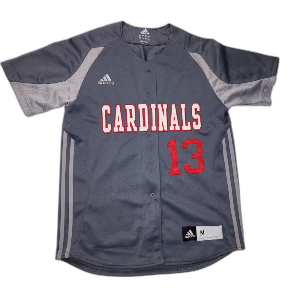 Adidas Saint Louis Cardinals #13 Grey Baseball Jersey Size M